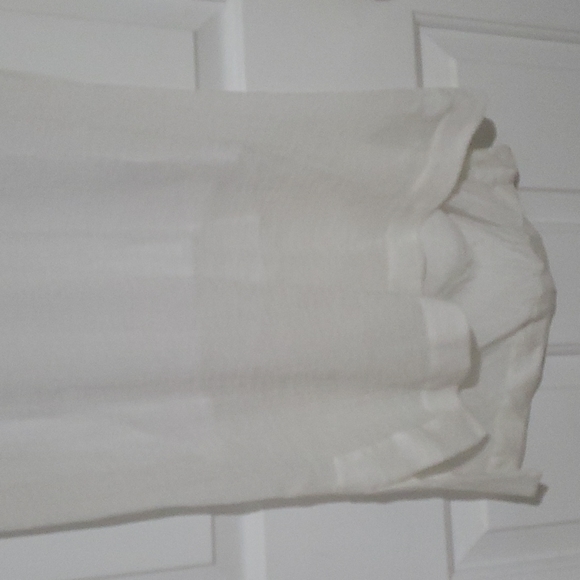 Helmut Lang Swift White Dress with Draped Back - Picture 4 of 10